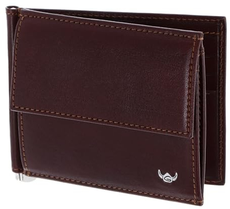 Golden Head Leder Geldbörse Geldklammer Colorado RFID Protect Clip-Scheintasche 1921 Tabacco braun