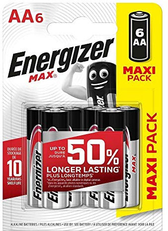 Blister 6 AA batteries - Energizer Max