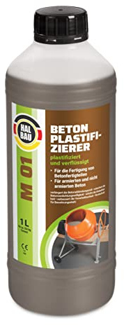 Concrete liquefier, 1 litre, plasticiser, concrete additive, retarder liquid | Concrete additive M01