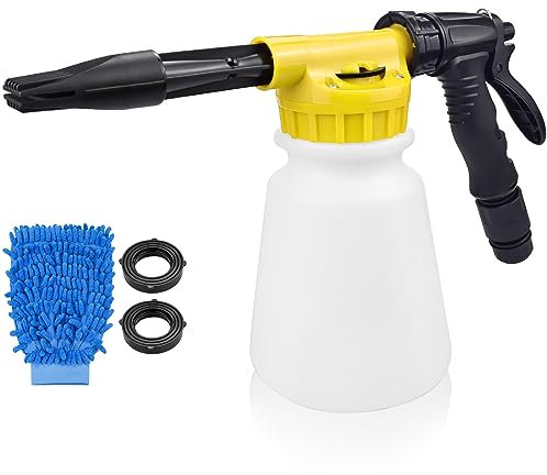 Schnee Schaumsprüher, 1000ML 2 Arten Sprühwasser Modus Schaumsprüher, Snow Foam Sprüher, Verstellbare Schaumpistole Für Autowäsche Waschen Motorradgärten GartenbewäSserung