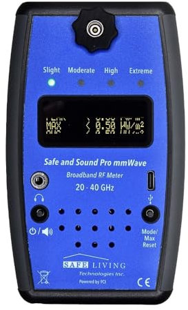 RadonTec Safe and Sound Pro mmWave HF-Detektor 5G | Messung elektromagnetischer Strahlung für Gesundheit & Sicherheit | High Tech Strahlungsdetektor für elektromagnetische Felder | EMF-Messgerät