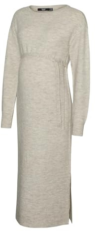 Vero Moda Maternity Vmmlefile Ls Boatneck Calf Dress Noos
