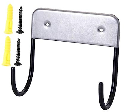 ETHZZLE 1stück Edelstahl Bügelbrett-halterung Mit Doppelhaken Für Wandmontage Platzsparender Organizer Für Bügelbrett Und Bügeleisen Schlafzimmer Waschküche Hotel Oder Büro