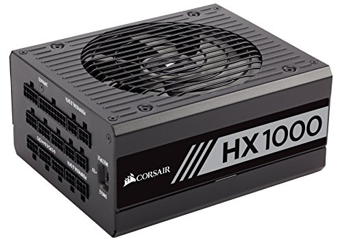 Corsair HX1000 1000W ATX Negro unidad de - Fuente de alimentación (1000 W, 100 - 240, 47 - 63, 150 W, 1000 W, 150 W)