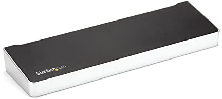 StarTech USB-C 4K DisplayLink Dock, Dreifach, HDMI/DP, Mac & Win, 60W | Dockingstation, 3 Monitore, Power Delivery, Gigabit Ethernet, USB-A Hub, Universell, Thunderbolt kompatibel, MacBook