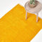 Homescapes Tappeto lavabile in ciniglia, 90 x 150 cm, tessuto a mano, 100% cotone, giallo senape