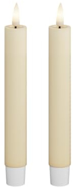 Deluxe Homeart Candela a stelo crema, 2 pezzi (15 cm)