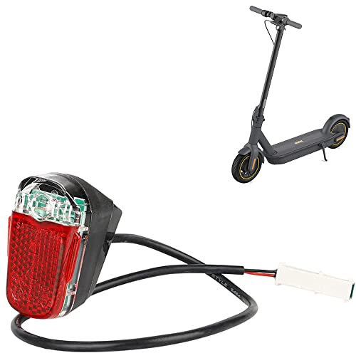 VOLOHAS Superhelle LED Rückleucht mit IPX4 Wasserdicht Rot-weiß Blinkende Große Rücklichter Universelles für Segway Ninebot Max G30 / G30LP / G30LE / G30LE Ⅱ / G30D / G30e / G30e ii Elektroroller
