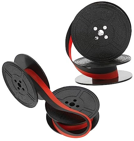 STOBOK Schreibmaschinenband 2 Stück Nylonband Zweifarbig Rot Schwarz Kompatibel Für Mechanische Alte Schreibmaschine Ersatzband Für Manuelle Schreibmaschinen Bürogebrauch