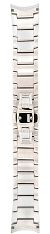 Emporio Armani Orologio da polso da uomo, 22 mm, argento e acciaio inox, cinturino di ricambio originale per AR2460, argento, Bracciale