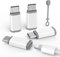 4 Pièces Adaptateur Lightning vers USB C, ZOOAUX Adaptateur iPhone USB C Mâle Compatible iPhone 16/15 Pro Max/Plus, Galaxy S24/S23, iPad, adaptateur usb c vers lightning – Pas pour Audio/OTG/Écouteurs