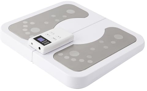 Durchblutungs-Stimulator Beine 2 in 1 Fußmassagegerät Elektrisch 6 Verschiedene Modi und 50 Massagestärken Fussmassagen EMS-Mikrostrom mit Timer-Funktion