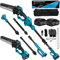 2-in-1 Cordless Pole Saw & Mini Chainsaw with Battery, Handheld Electric Pole Chain Saws 21V 2 * 4000mAh Batteries, 6 inch 15 Foot MAX Telescopic Reach Pole Chainsaw for Tree Trimming