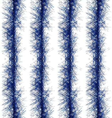 PATIKIL 4 Stück 5Ft Federboa Federboas Partydekorationen Hellblau | Künstliche Flauschige, Für DIY Basteln Hochzeitskostüm Weihnachten Konzert Halloween Wohnkultur
