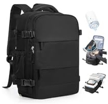 SZLX Sac à Dos Sous Vide Bagage à Main Pour Femmes, Sac à Dos Airbag Avec Système De Vide Pour Le Voyage, Ryanair Travel Ruscksack Taille Cabine Avec Pompe étanche Valise Sous Vide Pour Homme
