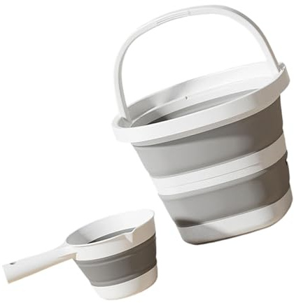 YROHGKPN Portatile Pieghevole Pale Acqua E Secchio Serbatoio PP Ergonomico Manico Per La Pulizia Di Attività All'aperto In Cucina Pale Pieghevole PP