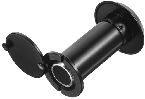 BUTIFULSIC Wide-Angle 200° Glass Lens Door Viewer Peephole for Security Doors Adjustable Viewer with Privacy Cover Black Finish Suitable for Wooden Entrance