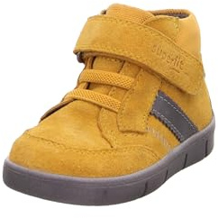 Superfit Baby pojkar ULLI lätt fodrad Gore-Tex lära-gå-sko, Gul ljusgrå 6000, 21 EU