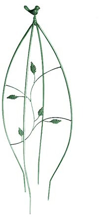 Kleiner Garten Obelisk Im Europäischen Stil, Retro Eisen Gartenspalier, 100cm Zimmerpflanzen Stütze, Rattan Hilfsgestell Zum Klettern Für Rosenclematis Gartendekoration