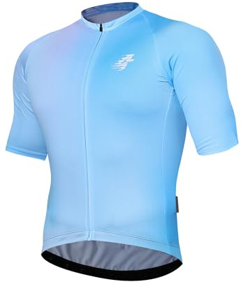 LAMEDA Maglia Ciclismo Uomo Estiva Maglie MTB con Maniche Corte Traspirante Asciugatura Rapida Maglia Bici da Strada