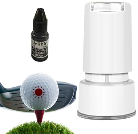 Uhngw Golfball-Stempel | Wiederverwendbarer Wasserdichter Stempel | Golfball-Markierungsstempel, selbstfärbender Golfzubehör für Schnell Trocknenden Papa, Vater, Ehemann, Golfer