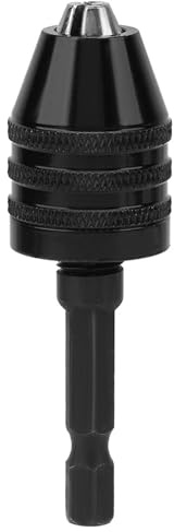 Portabrocas sin llave Vástago hexagonal de 1/4 Adaptador de cambio rápido Convertidor Alta precisión 0,3 6,5 mm Capacidad de sujeción para mini taladro eléctrico Amoladora
