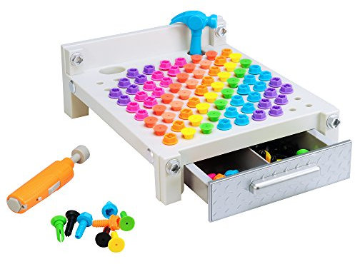 Learning Resources Design and Drill My First Play Workbench (Grey)