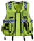 HYCOPROT Hi Vis Viz High Visibility Mesh Reflective Safety Vest Security Adjustable Tactical Traffic Police Construction Heavy Duty Utility Premium with Multi Pockets,One Size Fit All (Ultimate)