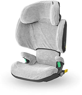 Maxi-Cosi Morion / RodiFix M i-Size / RodiFix R i-Size Toddler Seat Cover, Protector, Breathable Summer Cover for Kids, Keeps Seat Clean, 100% Cotton, Fresh Grey (Light Grey)