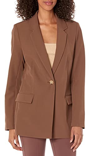 The Drop Blazer Long Blake pour Femme, Grain de café, 4XL Grande Taille