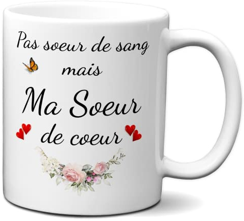L'Esprit Des Anges Tasse-Mug Meilleure Amie Cadeau Copine-Soeur de Coeur- Idée Original Anniversaire Femme