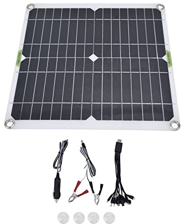 Pilipane Tragbares Solarpanel,200 W, 5 V, wasserdicht, leicht, schlankes Design, Solar-Ladegerät, externe Batterie für Haushalt, Auto, Boot, Boot, Solarpanel-Ladegerät,