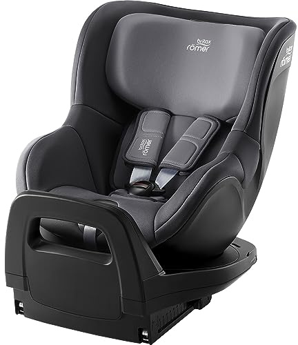 BRITAX RÖMER Siège Auto DUALFIX 2 Z-LINE i-SIZE, Pivotant à 360°, enfant de 61 à 105 cm (Groupe 0+/1) de 3 mois à 4 ans, Midnight Grey