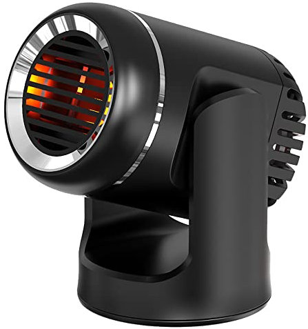 Riloer 2 en 1 - Encendedor para coche con calefacción, ventilador de refrigeración, portátil, rápido y refrigerador, ventilador de descongelación, antivaho, para coche Van – 12 V