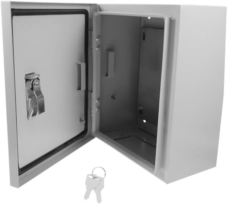 Artibetter Wasserdichte Elektro-verteilerdose Mit Sicherheitsschloss Kunststoffgehäuse Großer Stauraum Vielseitig Einsetzbar Für Außen Inklusive Abnehmbarem Verzinktem Montageblech