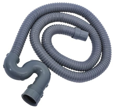 FUNNETOYU 2m Tubo Di Scarico Flessibile Per Lavandino Cucina Tubo Sostitutivo Scuro Resistente Al Freddo Facile Da Installare Per Lavatrice e Lavastoviglie