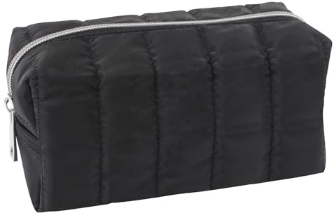 Fashion Stationery Large Padded Pencil Case, Black
