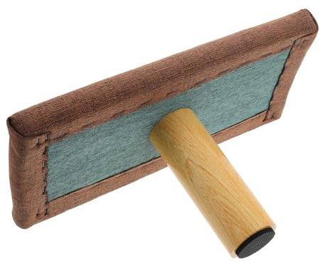 DEARMAMY Sgabello Ergonomico per Preghiera con Cuscino Morbido, Panca Portatile in Legno Medio, Supporto per Meditazione e Postura Corretta, per Yoga e Rilassamento a Casa e All’aperto