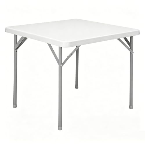 WBBML Partytisch Leicht Foldable Table Klapptisch Küche Lounge-Bereich Innenhof(White)