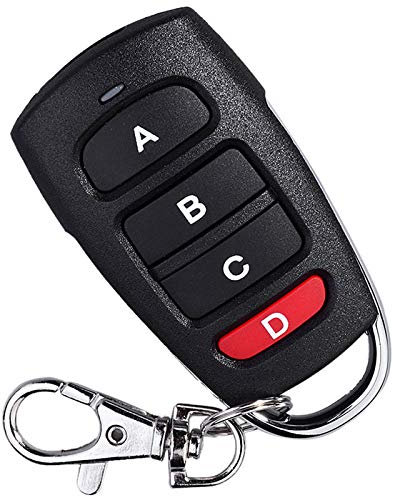433 MHz Garagentor Fernbedienung, Universal 4-Kanal Klonen Fernbedienung Garagentoröffner für Garagentor Elektrisches Tor, 1/2 Stück