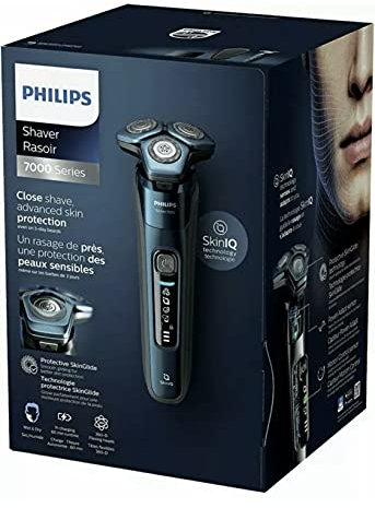 Philips Series 7000 Wet and Dry Electric Shaver S7786/50, 360° Flexible Heads, Black
