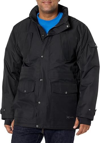 Arctix Men's Insulated Quilted Lining Multi-Pocket Everyday Outdoor Jacket, Black, XX-Large