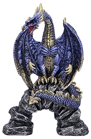 Nemesis Now Acko - Figura de dragón, Azul, 15,5 cm