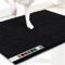 Muddy Mat® AS-SEEN-ON-TV Highly Absorbent Microfiber Door Mat and Pet Rug, Non Slip Thick Washable Area and Bath Mat Soft Chenille for Kitchen Bathroom Bedroom Indoor and Outdoor - Black Small 28X18