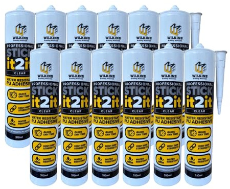 Clear PU Grab Adhesive 310ml Pack of 12