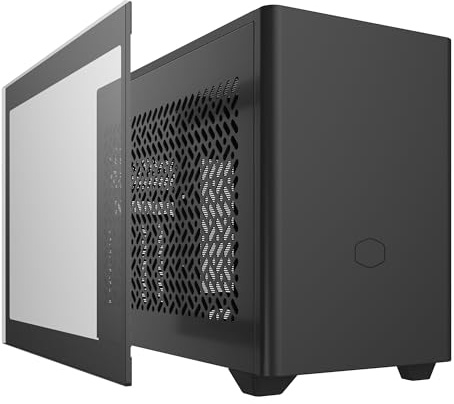 Cooler Master NR200P V2 Mini-ITX PC Case, Top-Mount 240mm|280mm AIO, 357mm Vertical GPU Mount, Only SFX PSU 130mm, Compatible RTX 5080|RX 9090 XT, Tempered Glass, USB Type-C, DIY