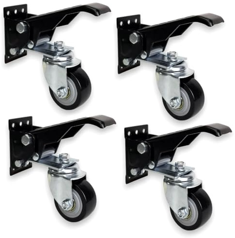 Höhenverstellbare Räder 4er Set 65mm für Hobelbänke und Werkbänke