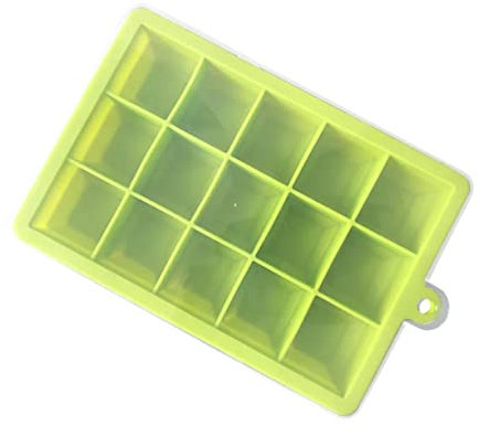 Ciieeo 15 De Para Gelatinas Eisschalen Für Gefrierschrank Eiswürfelform Selber Machen Große Eiswürfelschale Eiswürfelkuchen Kuchenform Für Eiswürfel Formen Für Eiswürfel Eisbecher Green