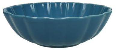 BRANDANI Ciotola Insalatiera Contenitore Calipso 51462 Rotonda 23cm Avio Blu Celeste Porcellana