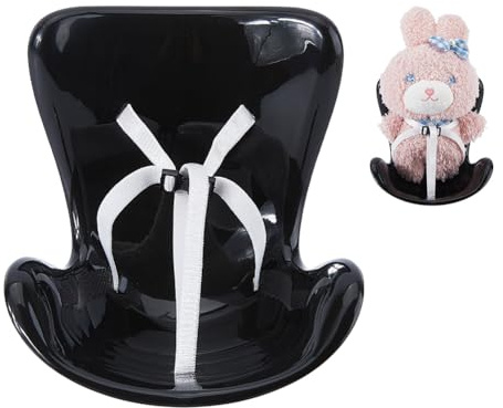 DICOSMETIC 1Set Car Seat for Mini Dolls Car Seat Vent Clip Decoration Cute Cars Ornaments for Doll Display Black Plastic Safety Seats Decorative Micro Cute Cars Dolls Seats